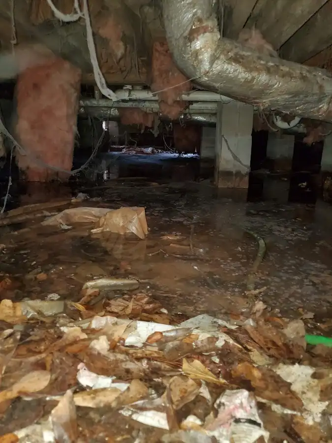 Crawl space flood assessment for Commercial Water Damage Restoration in Farr West
